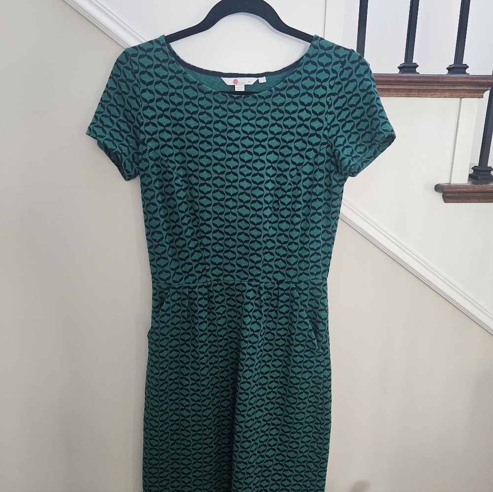 Boden Phoebe Cotton Ribbon Print Dress - Picture 5 of 8
